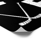 Fun Hockey Design für Kinder Männer Eishockey Pl Poster (Ecke)