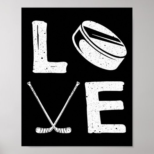 Fun Hockey Design für Kinder Männer Eishockey Pl Poster (Vorne)