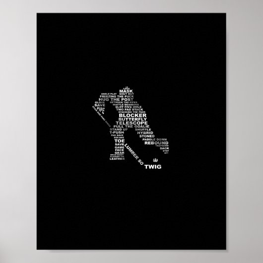 Fun Hockey - Eishockey-Geschenk Poster (Vorne)