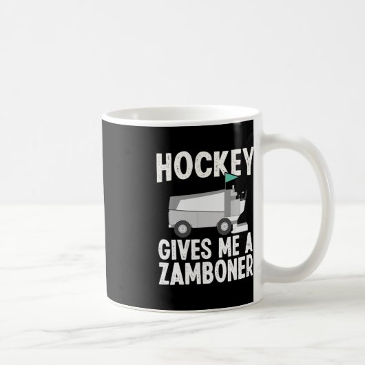 Fun Hockey gibt mir eine Zamboner Hockey Player Wi Kaffeetasse (Rechts)