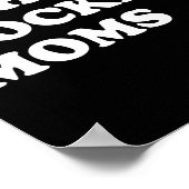 Fun Hockey I Liebe Hot Hockey Mamas Poster (Ecke)