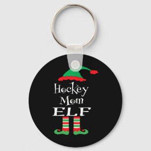 Fun Hockey Mama Elf Xmas Familie Match Women Men T Schlüsselanhänger