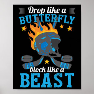 Fun Hockey Player Eishockey Lover Coach Poster