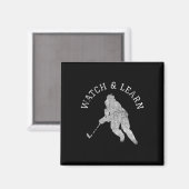 Fun Hockey Player Expertise Bragging Magnet (Vorderseite/Rückseite)