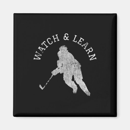 Fun Hockey Player Expertise Bragging Magnet (Vorne)