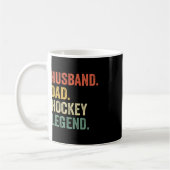 Fun Hockey Player Husband Vater Hockey Legend Vint Kaffeetasse (Links)