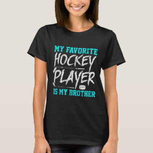 Fun Hockey T-Shirt Brother Novelty Geschenk Gesche
