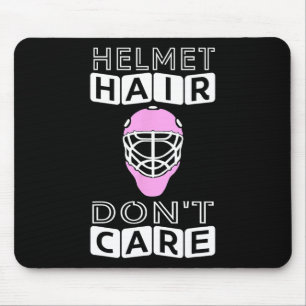 Fun Hockey Women Pink Helmet Goalie Mask Geschenk  Mousepad