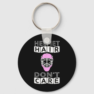 Fun Hockey Women Pink Helmet Goalie Mask Geschenk Schlüsselanhänger