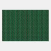 Fun Holiday Green White Black Abstrakt Zigzag Kuns Geschenkpapier Set (Vorderseite 3)