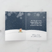 Fun Holiday Greeting Card Foto in Bus Car Karte (Innenseite)