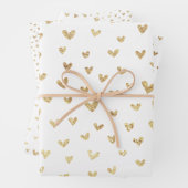 Fun Holiday Liebe Herz Muster Geschenkpapier Set (Beispiel)