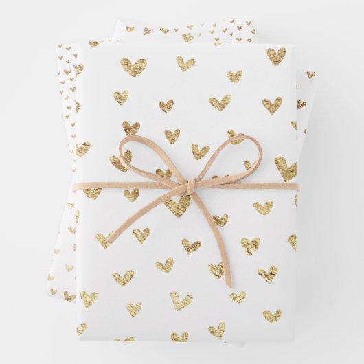 Fun Holiday Liebe Herz Muster Geschenkpapier Set (Beispiel)