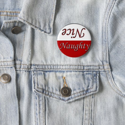 Fun Holiday Stuff Nice Naughty Button (Beispiel)