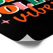 Fun Holly Jolly Vibes Christmas Design T Shirt_1 Poster (Ecke)