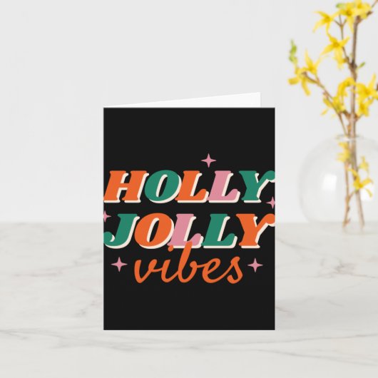 Fun Holly Jolly Vibes Christmas Design Toddler T S Karte (Gelbe Blume)