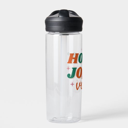 Fun Holly Jolly Vibes Weihnachtsdesign Trinkflasche (Vorderseite)