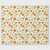 Fun Honey Bee Baby Shower Geschenkpapier (Flach)