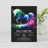 Fun Horse Birthday Einladung (Stehend Vorderseite)