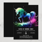 Fun Horse Birthday Einladung (Vorne/Hinten)