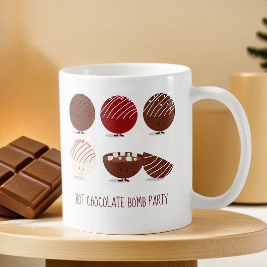 Fun Hot Chocolate Bomb Party Kaffeetasse