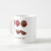 Fun Hot Chocolate Bomb Party Kaffeetasse (Vorderseite Links)