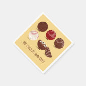Fun Hot Chocolate Bomb Party Serviette (Ecke)