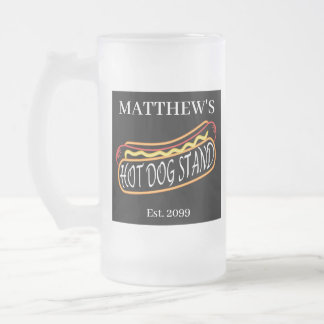 Fun Hot Dog Stand Trinkbehälter Soda Tumblers Bril Mattglas Bierglas