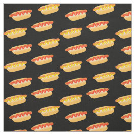 Fun Hot Dogs Polka Dots Stoff