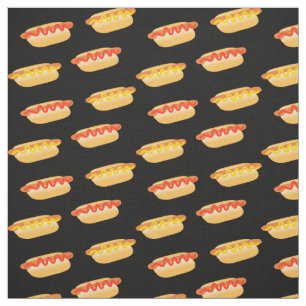 Fun Hot Dogs Polka Dots Stoff