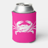 Fun Hot Pink Crab Custom Beach kann kühler Dosenkühler (Kanne Rückseite)