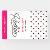 Fun Hot Pink Her Last Rodeo Bachelorette Party Banner (Horizontal)