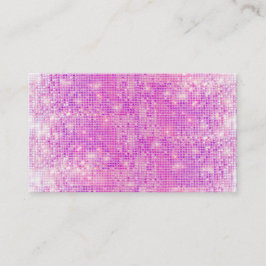 Fun Hot Pink und Lila Funkelnd Sequenzen Visitenkarte