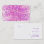 Fun Hot Pink und Lila Funkelnd Sequenzen Visitenkarte (Vorne/Hinten)