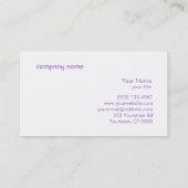 Fun Hot Pink und Lila Funkelnd Sequenzen Visitenkarte (Rückseite)