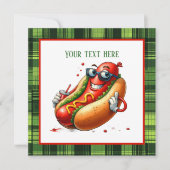 Fun Hotdog Liebhaber Party Einladung (Vorderseite)