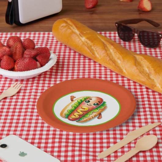 Fun Hotdog Liebhaber Party Pappteller (Picknick)