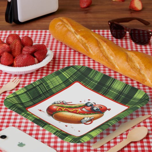 Fun Hotdog Liebhaber Party Pappteller (Picknick)