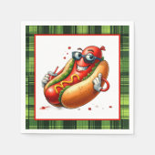 Fun Hotdog Liebhaber Party Serviette (Vorderseite)