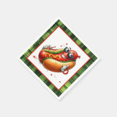 Fun Hotdog Liebhaber Party Serviette (Ecke)