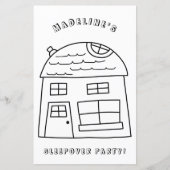 Fun House Sleepover Party Färben Seite 3 (Vorderseite)