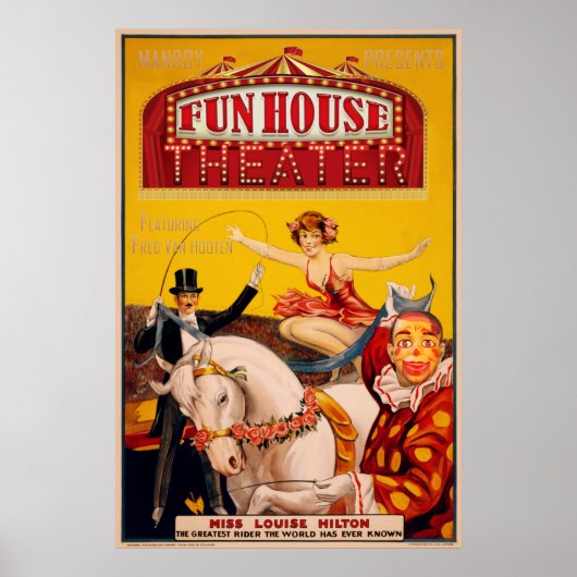 Fun House Theater Poster (Vorne)