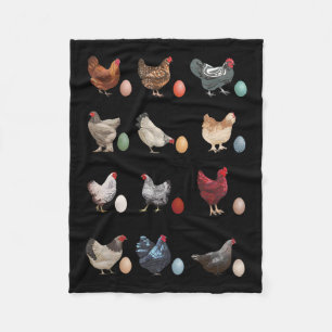 Fun Hühnchen mit Eiern Ostertag Huhn Trendy Cl Fleecedecke