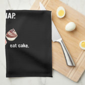 Fun, Humor. Cake, Kuchen, lustig. Anti Diät Handtuch (Viertel Falte)