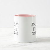 Fun Humor Quote Dumpster Fire Funny Tasse (Zentrum)