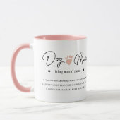Fun Humore Dog Mum Personalisiert Definition Foto Tasse (Links)