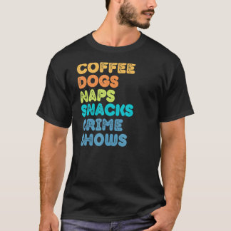 Fun Hund Mama Hund Vater Kaffee Nickerchen Snacks T-Shirt