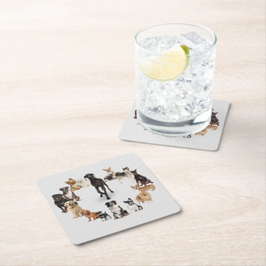 Fun Hund Rasse Haustiere Hund Rechteckiger Pappuntersetzer (Vor Ort)