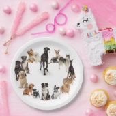 Fun Hund Rasse Haustiere Hunde Individuelle Name Pappteller (Party)