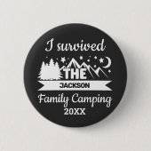 Fun I survived the family camping Button (Vorderseite)